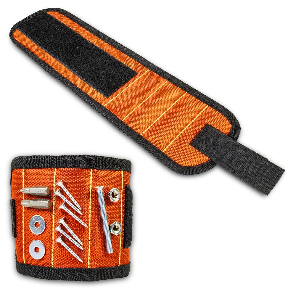 Magnetický náramek pro kutily, 32 x 9 cm, oranžový Profi Tools