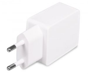 Síťový adaptér na USB 5V/1A, bílý Platinium