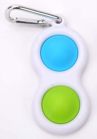 Pop it - Fidgetová antistresová hra - přívěšek na klíče barevný duo GMEX GASTROMEX