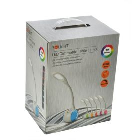 Solight WO39 LED stolní lampička stmívatelná, 6W, 256 barev, atmosférické podsvícení